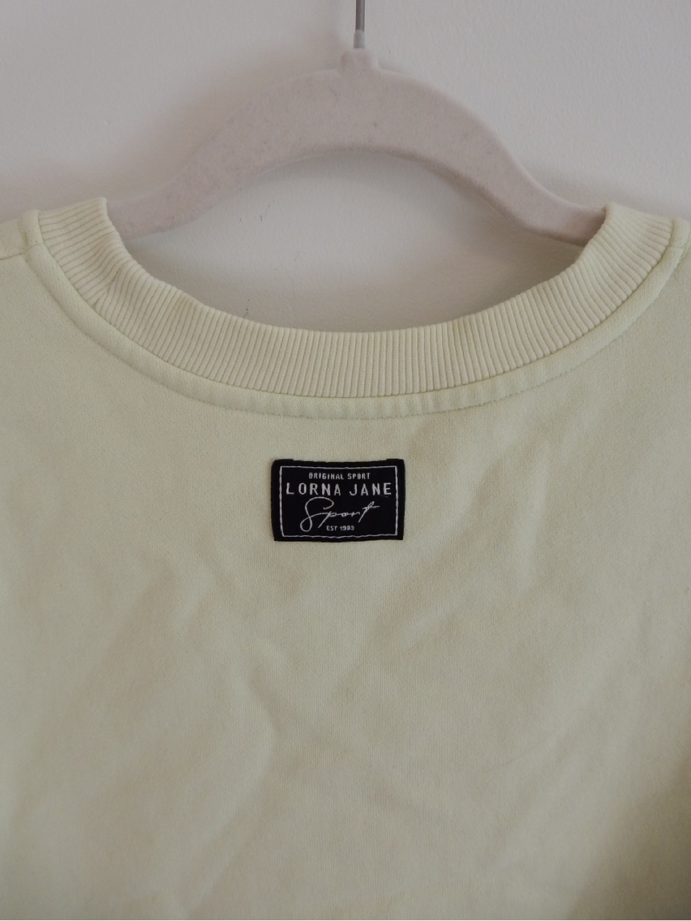 Lorna Jane Soft Butter Yellow Crewneck Sweatshirt